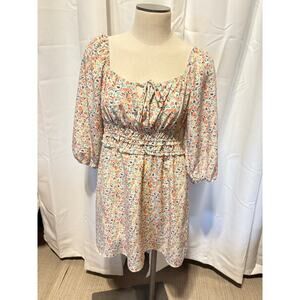 AS U Wish Size L Floral (shorter side) Midi Dress